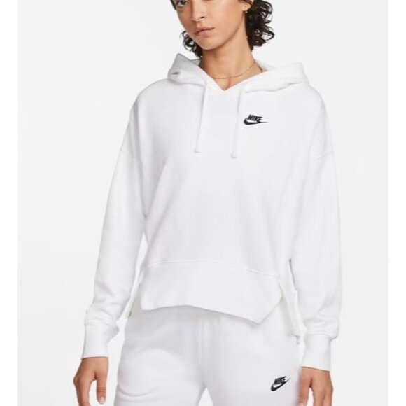 Nike New Sweatshirt Womens Size Large Sportswear Club Fleece Oversized Hoodie - Picture 1 of 10